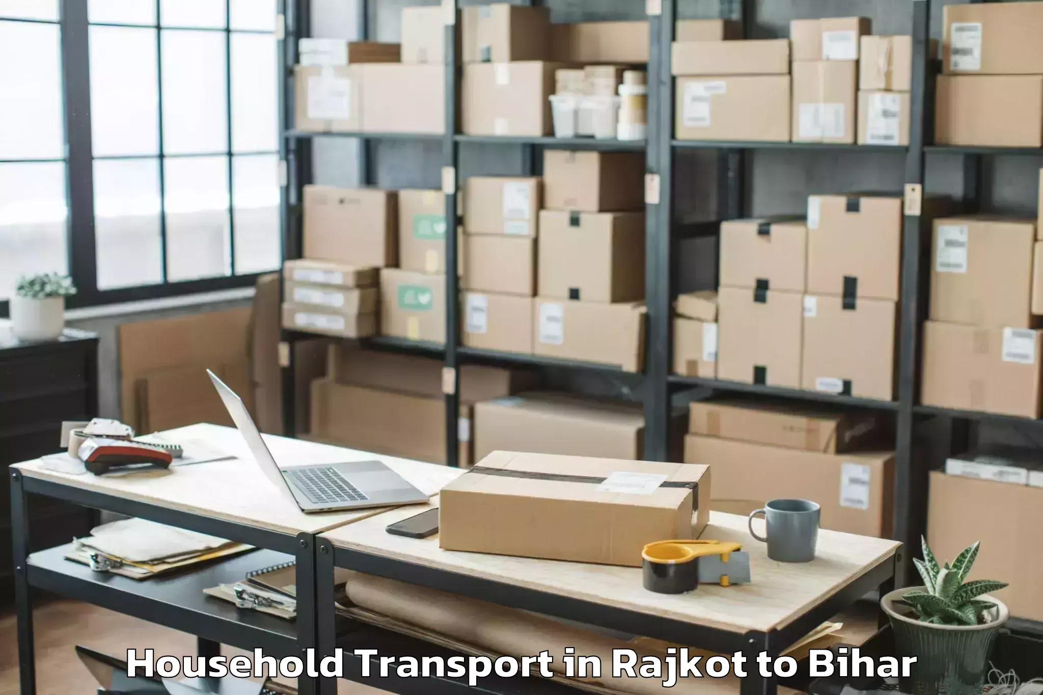 Book Rajkot to Bariarpur Household Transport